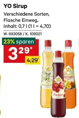 Lagerhaus YO Sirup Angebot