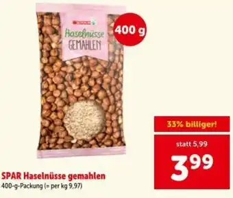 Interspar Spar haselnüsse gemahlen Angebot