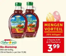 Interspar Bio ahornsirup Angebot