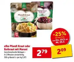 Interspar Efko pfandl kraut oder rotkraut mit maroni Angebot