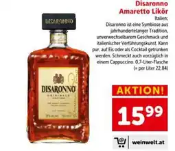 Interspar Disaronno amaretto likör Angebot