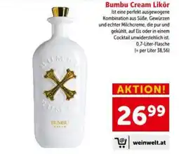 Interspar Bumbu cream likör Angebot