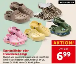 Interspar Everton kinder oder erwachsenen clogs Angebot