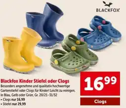 Interspar Blackfox kinder stiefel oder clogs Angebot