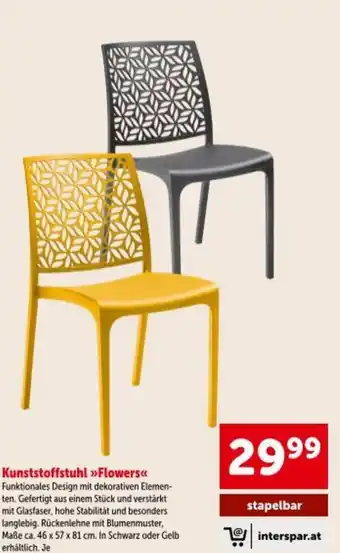 Interspar Kunststoffstuhl flowers Angebot