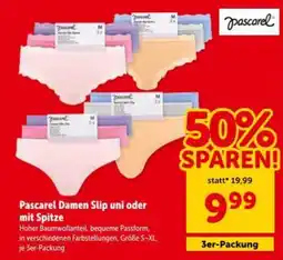 Interspar Pascarel damen slip uni oder mit spitze Angebot