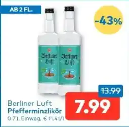T&G Berliner luft pfefferminzlikör Angebot