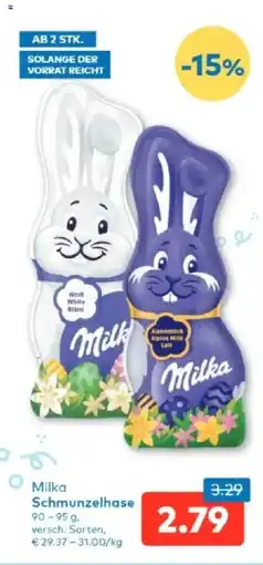 T&G Milka schmunzelhase Angebot