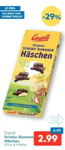 T&G Schoko Bananen Häschen Angebot
