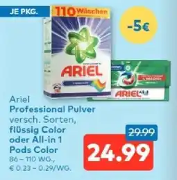 T&G Ariel professional pulver, flüssig color oder all-in 1 pods color Angebot