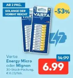 T&G Varta energy micro oder mignon Angebot