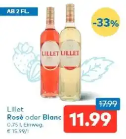 T&G Lillet rosè oder blanc Angebot