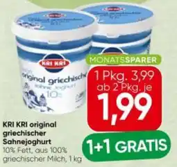 Spar Kri kri original griechischer sahnejoghurt Angebot