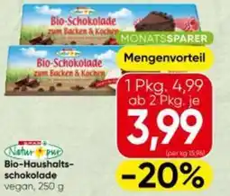 Spar Bio Haushalts schokolade Angebot