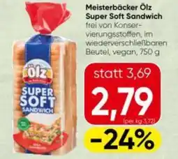 Spar Meisterbäcker ölz super soft sandwich Angebot