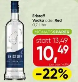 Spar Eristoff vodka oder red Angebot