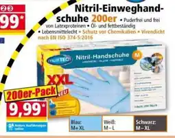 Norma Nitril einweghand schuhe 200er Angebot
