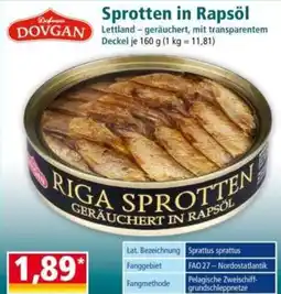 Norma Sprotten in rapsöl Angebot