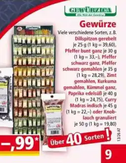 Norma Gewürze Angebot