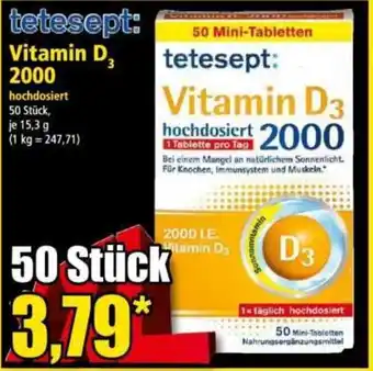 Norma Tetesept: vitamin d3 2000 Angebot