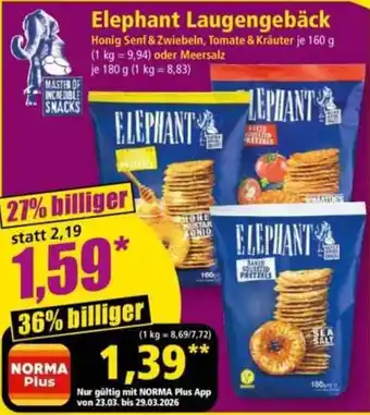 Norma Elephant Laugengebäck Angebot