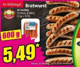 Norma Bratwurst Angebot
