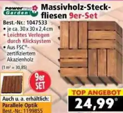 Norma Massivholz steck fliesen 9er-set Angebot