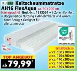 Norma Kaltschaummatratze AH16 FlexAqua Angebot