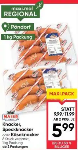 Maximarkt Knacker speckknacker oder käseknacker Angebot