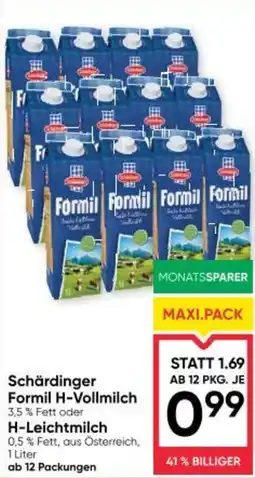 Maximarkt Schärdinger formil h-vollmilch oder h-leichtmilch Angebot