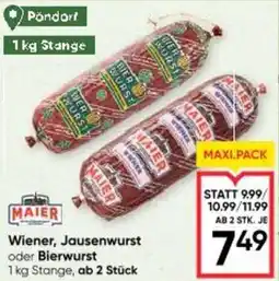Maximarkt Wiener jausenwurst oder bierwurst Angebot