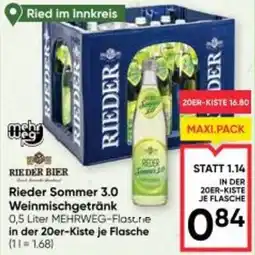Maximarkt Rieder sommer 3.0 weinmischgetränk Angebot