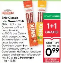 Maximarkt Snix classic oder sweet chili Angebot