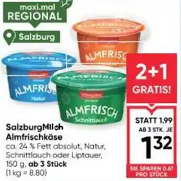 Maximarkt Salzburg milch almfrischkäse Angebot