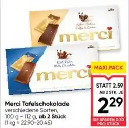 Maximarkt Merci tafelschokolade Angebot