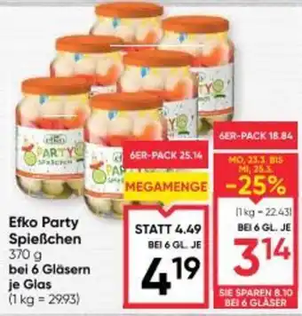 Maximarkt Efko party spießchen Angebot