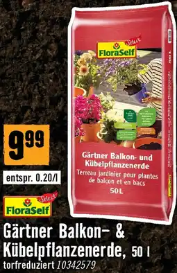 Hornbach Floraself gärtner balkon- & kübelpflanzenerde Angebot