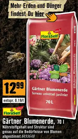 Hornbach FloraSelf Gärtner Blumenerde Angebot