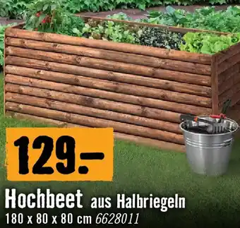 Hochbeet aus Halbriegeln