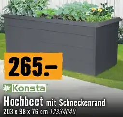 Hornbach Konsta hochbeet mit Schneckenrand Angebot