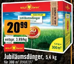 Hornbach Wolf garten jubiläumsdünger Angebot