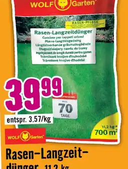 Hornbach Wolf garten rasen-langzeit- dünger Angebot