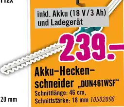Hornbach Akku-hecken- schneider dun461wsf Angebot