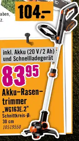 Hornbach Akku-rasentrimmer wg163e.2 Angebot