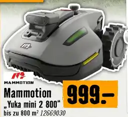 Hornbach Mammotion yuka mini 2 800 Angebot
