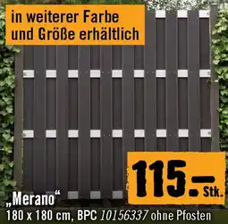 Hornbach Zaunelemente merano Angebot