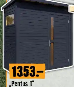 Hornbach Gartenhaus pentus 1 Angebot