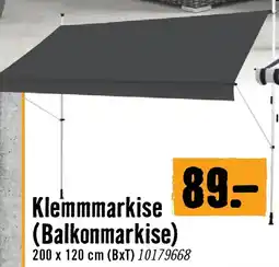 Hornbach Klemmmarkise balkonmarkise Angebot