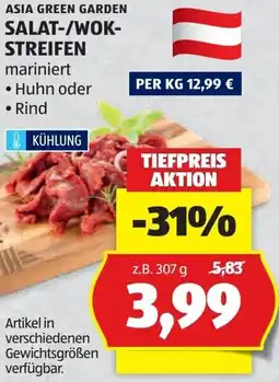 Hofer Asia green garden salat-/wokstreifen Angebot