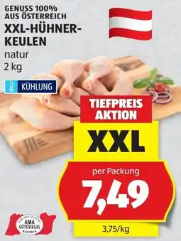 Hofer Genuss 100% aus österreich hühnerkeulen Angebot